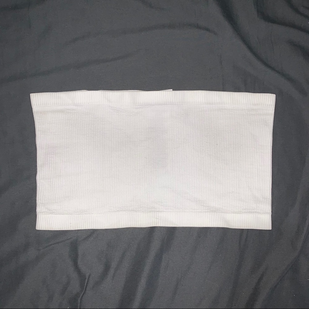 NOISY MAY White ribbed tube top
